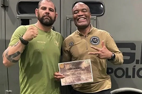 Ex-campeão do UFC, Anderson Silva inicia preparo para virar policial nos EUA - Metrópoles