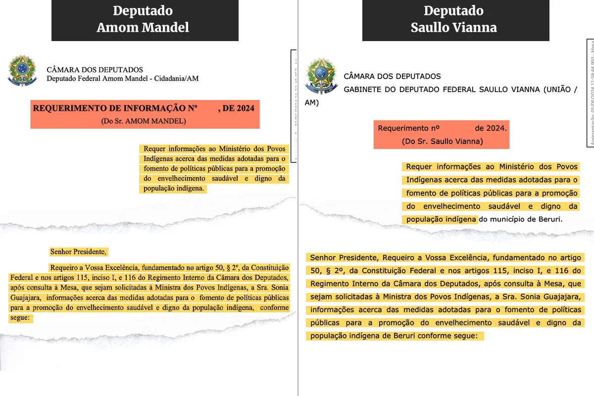 Deputado federal plagia requerimentos escritos por colega de estado - imagem 1 Deputado federal plagia requerimentos escritos por colega de estado - imagem 1