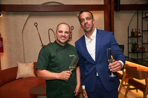 Chef Rony Peterson e Diogo Salim