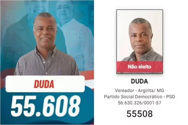 imagem colorida vereador campanha número errado