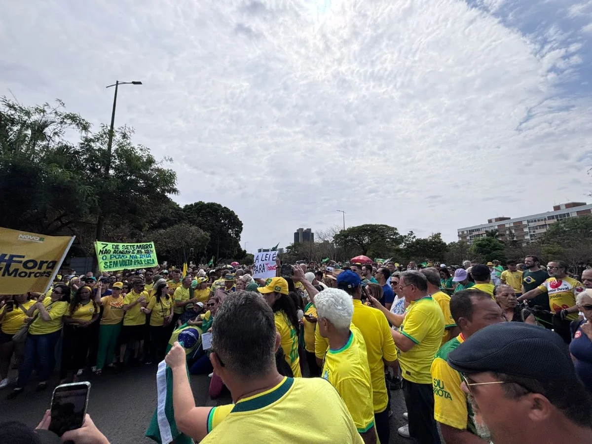 Ato contra ministros do STF foi realizado em Brasília nesta segunda-feira (7/9) Ato contra ministros do STF foi realizado em Brasília nesta segunda-feira (7/9)