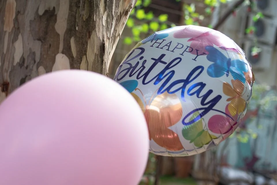 Balões para a aniversariante Balões para a aniversariante