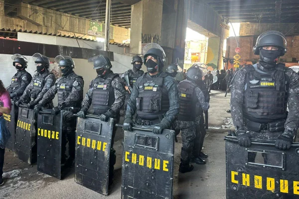 Ação policial na Favela do Moinho, centro de SP - Metrópoles