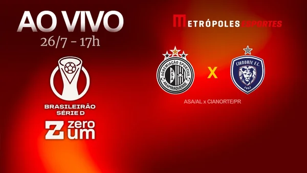 ASA-AL x Cianorte-PR se enfrentam pela Série D ZeroUm