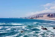 Costa da cidade de Iquique, no norte do Chile