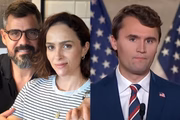 Juliano cazarré, Letícia Cazarré e Charlie Kirk.