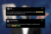 A gravação foi tirada do ar pouco tempo depois de ser postada