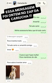 Rico Melquiades expôs a conversa que teve com Cariúcha