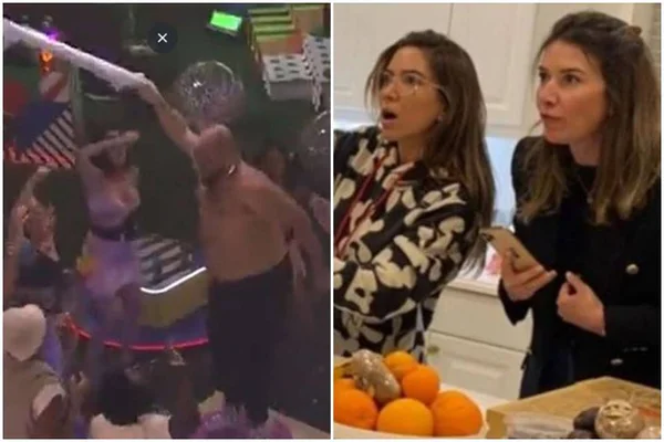 Patrícia e Rebeca Abravanel reagem a striptease de Tiago no BBB22