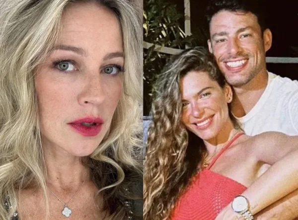 Luana Piovani e Mariana Goldfarb com Cauã Reymond