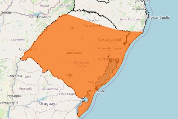 Região Sul entra em aviso de tempestade para essa semana Inmet