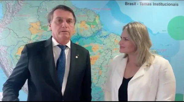 Bolsonaro recebeu Graciela Nienov, presidente do PTB