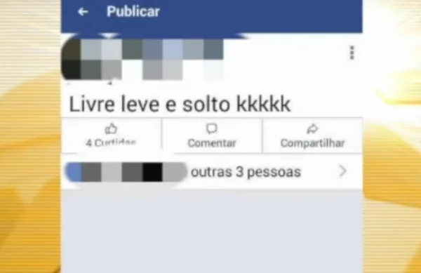 Homem espanca namorada, é solto e posta deboche em rede social