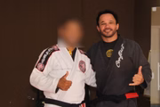 Ele visitou projetos de jiu-jitsu após ser vice-campeão do mundo