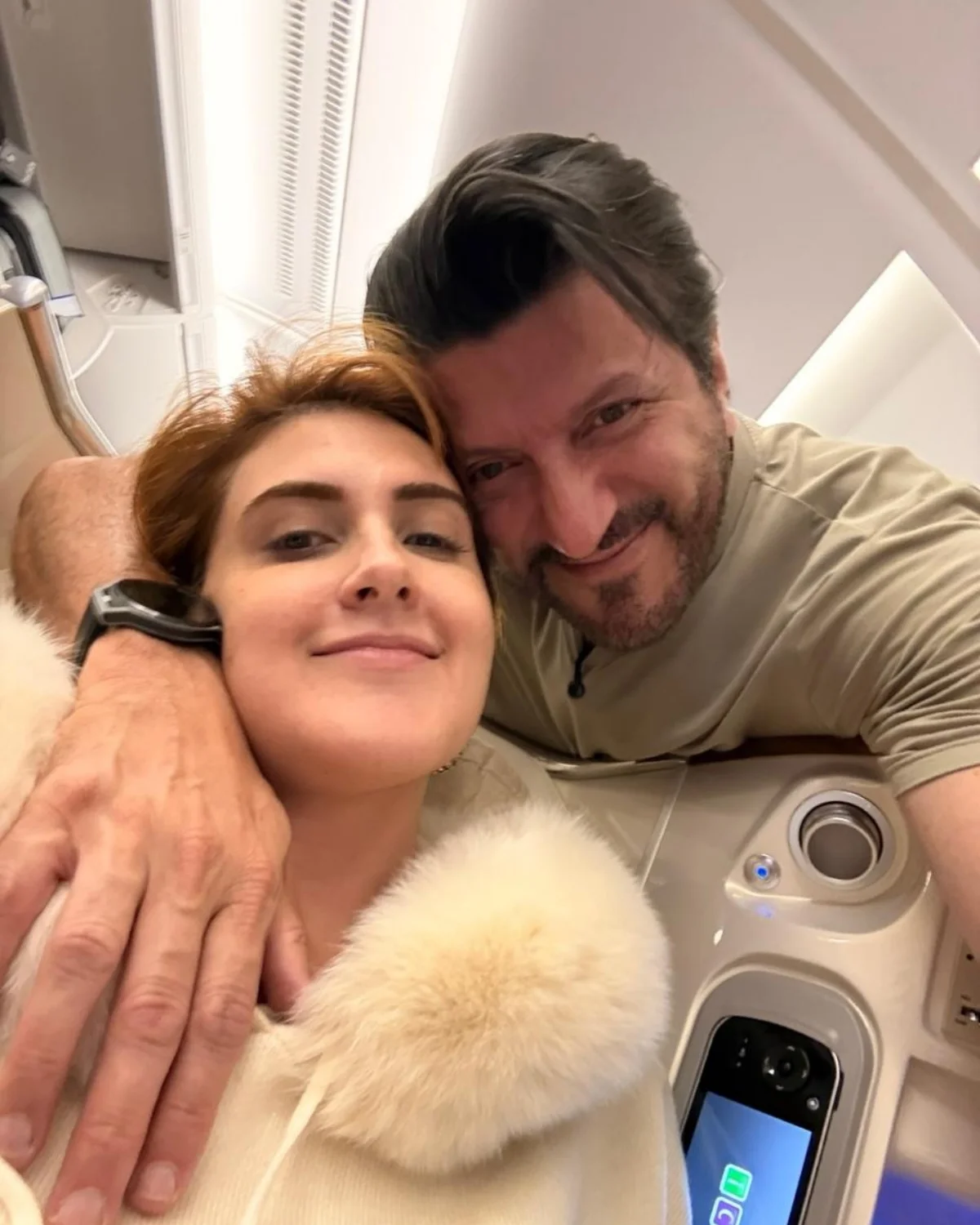 Mila Seidl com o marido Lito Sousa. Mila Seidl com o marido Lito Sousa.