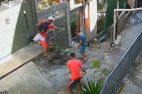 Novas imagens mostram o momento em que o PM influencer foi atingido pelo amigo de infância. O atirador foi morto horas depois - Metrópoles