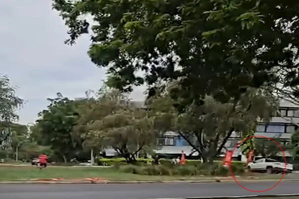 MPE pede investigação sobre motorista que atropelou bandeiras de candidato