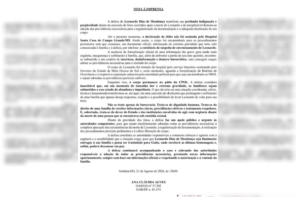 Defesa suspeita que goiano, ex-aliado de Beira-Mar, foi envenenado - destaque galeria Defesa suspeita que goiano, ex-aliado de Beira-Mar, foi envenenado - destaque galeria