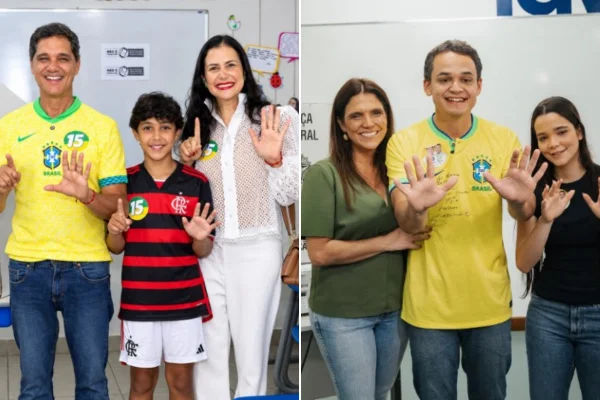Candidatos ao governo do ES, Ferraço e Pazolini votam em Vitória - Metrópoles