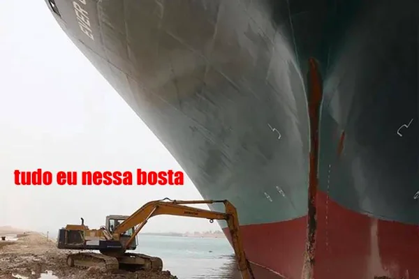 Canal de Suez: veja os melhores memes sobre navio gigante encalhado