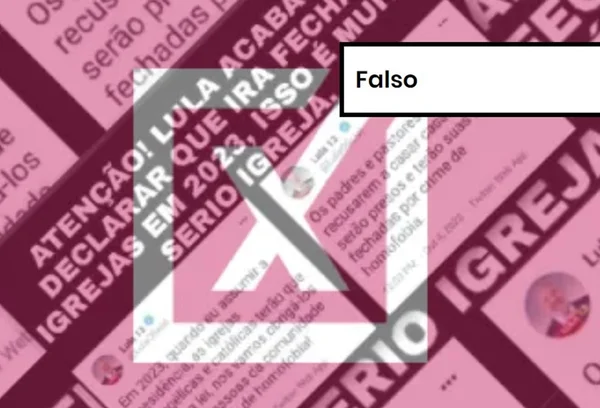 Imagem colorida de postagem falsa