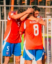 O anditrião Chile terminou em 3º lugar, garantindo a vaga inédita na próxima Copa do Mundo O anditrião Chile terminou em 3º lugar, garantindo a vaga inédita na próxima Copa do Mundo