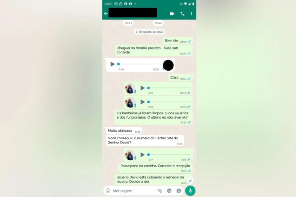 Conversa entre Nilton e uma superior hierárquica da Prefeitura de Taubaté Conversa entre Nilton e uma superior hierárquica da Prefeitura de Taubaté