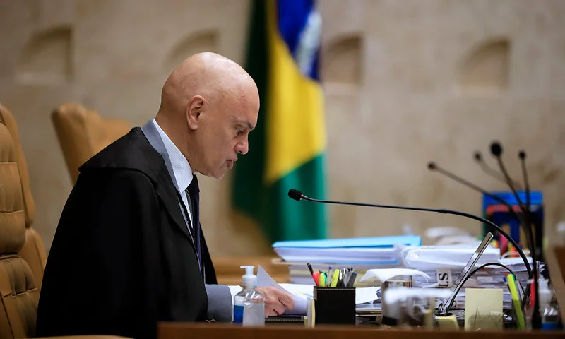 Alexandre de Moraes no plenário do STF Alexandre de Moraes no plenário do STF