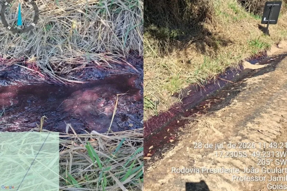 Captação de água no trecho do córrego foi interrompida Captação de água no trecho do córrego foi interrompida