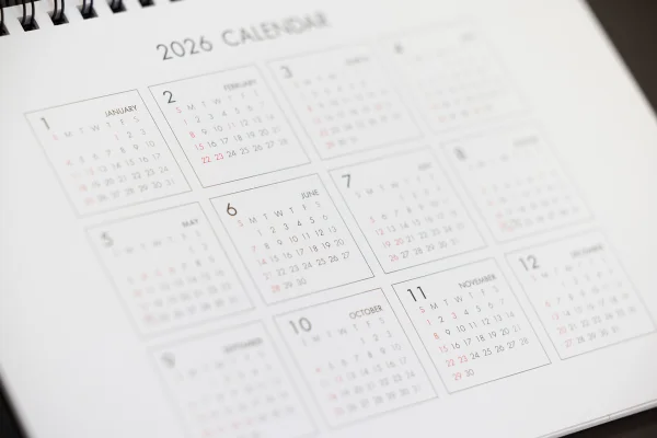 Calendário de 2026 registra feriados ao longo do ano