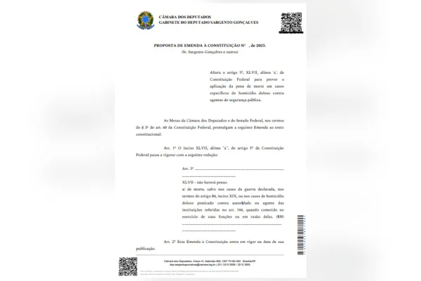 Deputados querem pena de morte para assassinos de policiais - destaque galeria Deputados querem pena de morte para assassinos de policiais - destaque galeria