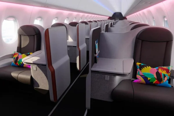 interior de um avião de uma companhia - Metrópoles