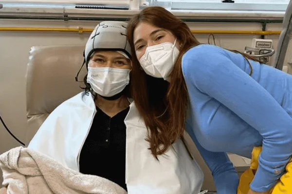 Ana Clara com Eva de Mello, sua mãe