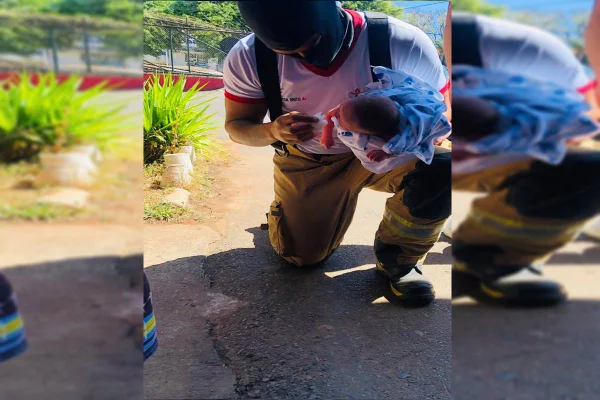Bebê de 10 dias é salvo de engasgamento por bombeiros no DF