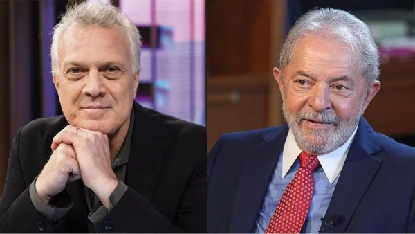 Pedro Bial e Luiz Inácio Lula da Silva