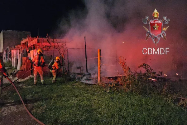 Incendio barraco de madeira