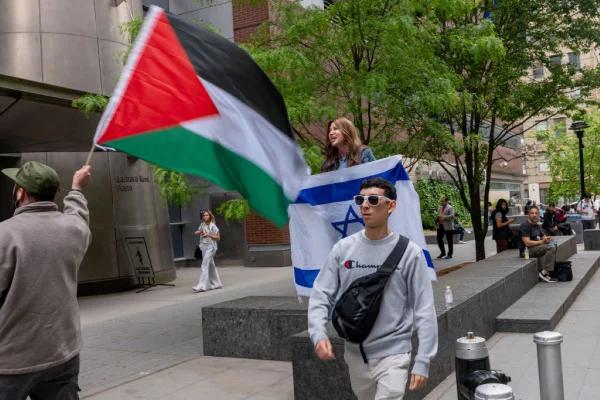 Imagem colorida de Israel e Palestina - Metrópoles