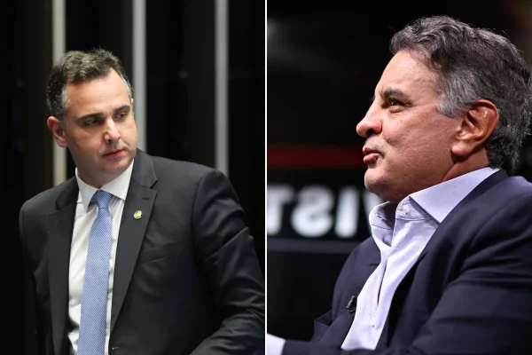 Senador Rodrigo Pacheco (PSD) e deputado Aécio Neves (PSDB) negociam aliança eleitoral em Minas Gerais