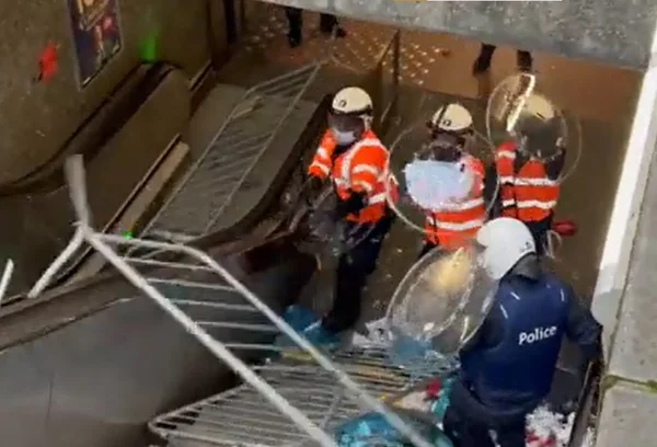 Protestos contra medidas sanitárias em Bruxelas tem registros de feridos.