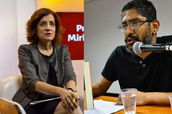 Míriam Leitão e Jeferson Tenório