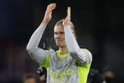 Haaland marcou doi gols contra o Crystal Palace Haaland marcou doi gols contra o Crystal Palace