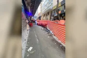 Corredor liberado para passagem de pedestres na Rua Dom José de Barros, no Centro Corredor liberado para passagem de pedestres na Rua Dom José de Barros, no Centro