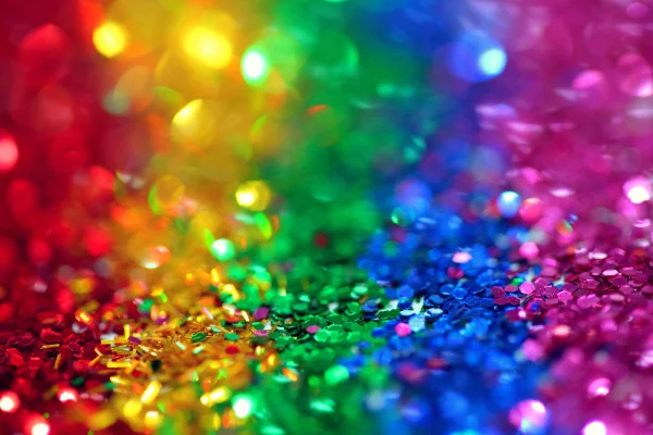 foto colorida de glitter