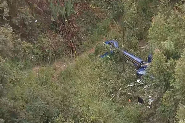 Acidente de helicóptero em Caieras - Metrópoles
