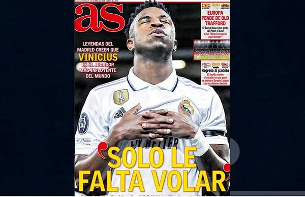 “Vinícius Júnior só falta voar”, diz jornal espanhol