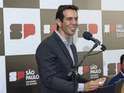 Renato Feder, secretário estadual da Educação, em evento do governo