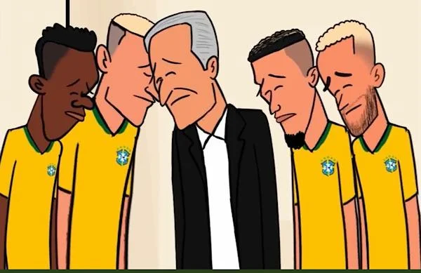 Vídeo animado relembra alguns momentos da Copa, até a dancinha de Tite