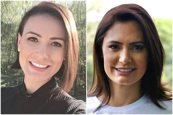 Montagem: Andressa Urach e Michelle Bolsonaro