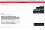 Print anexado aos autos não mostra quem mandou mensagem para a Blaze, nem quando Print anexado aos autos não mostra quem mandou mensagem para a Blaze, nem quando