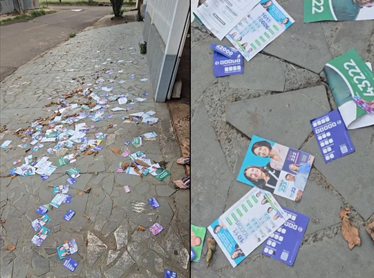 Imagens da denúncia feita no Pardal Imagens da denúncia feita no Pardal